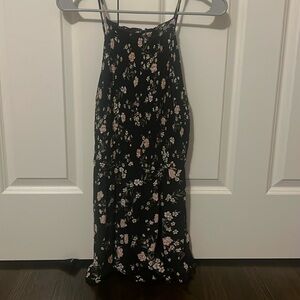 Black Foral American Eagle Romper